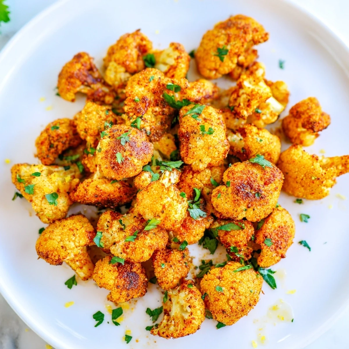 Perfectly roasted Roasted Cauliflower with crispy, browned edges and fragrant spices, ideal as a side.