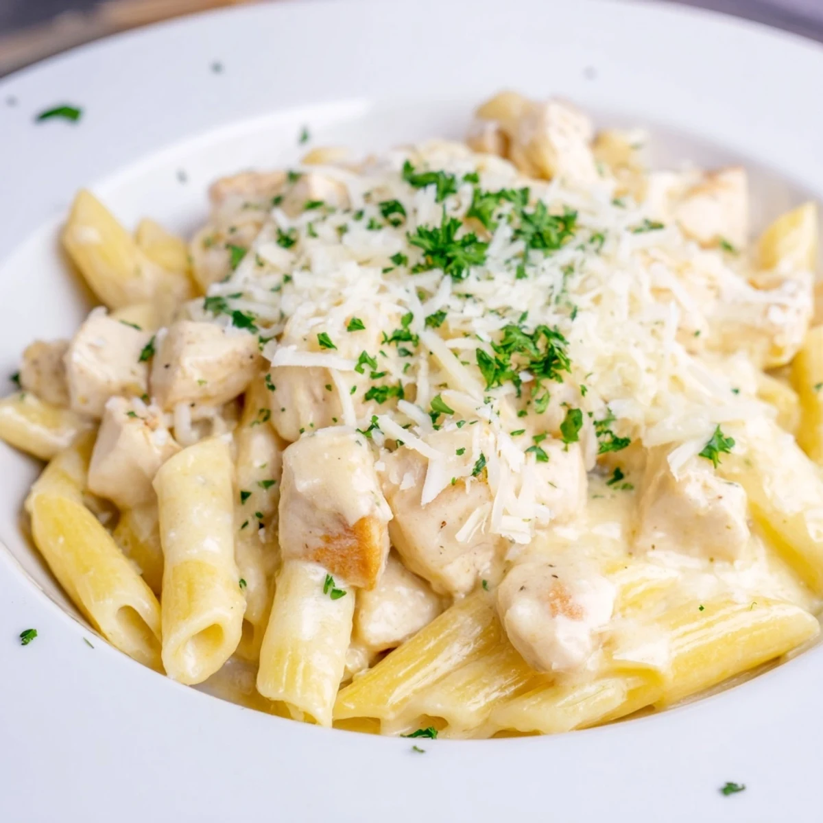 Chicken Alfredo Bake