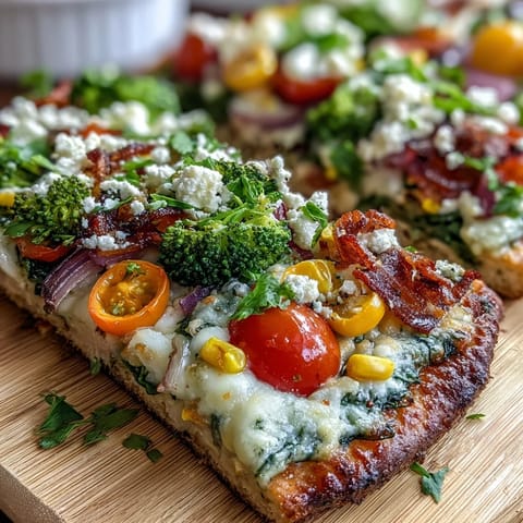 St Patricks Day Rainbow Flatbread