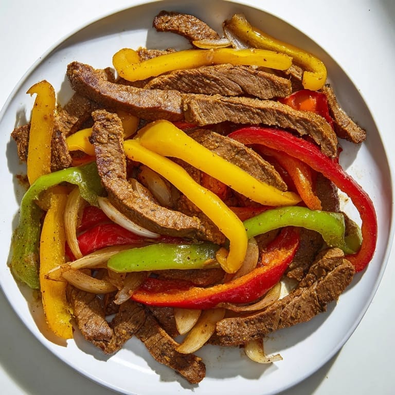Get ready to enjoy these flavorful Steak Fajitas, brimming with savory marinated steak and fresh ingredients.