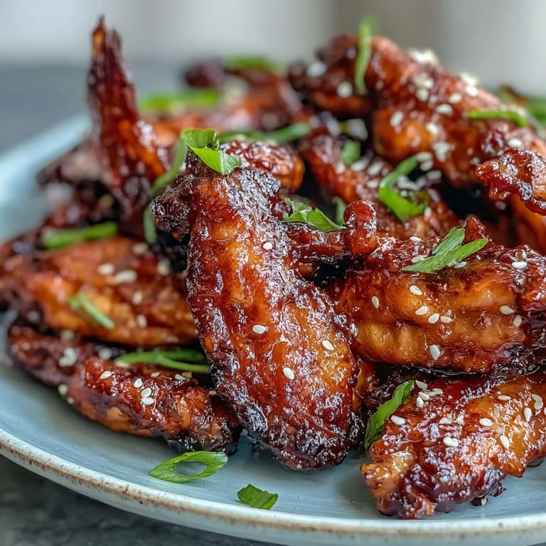 Crispy glazed Coca Cola Chicken Wings served hot over steamed rice for a crowd-pleasing meal.
