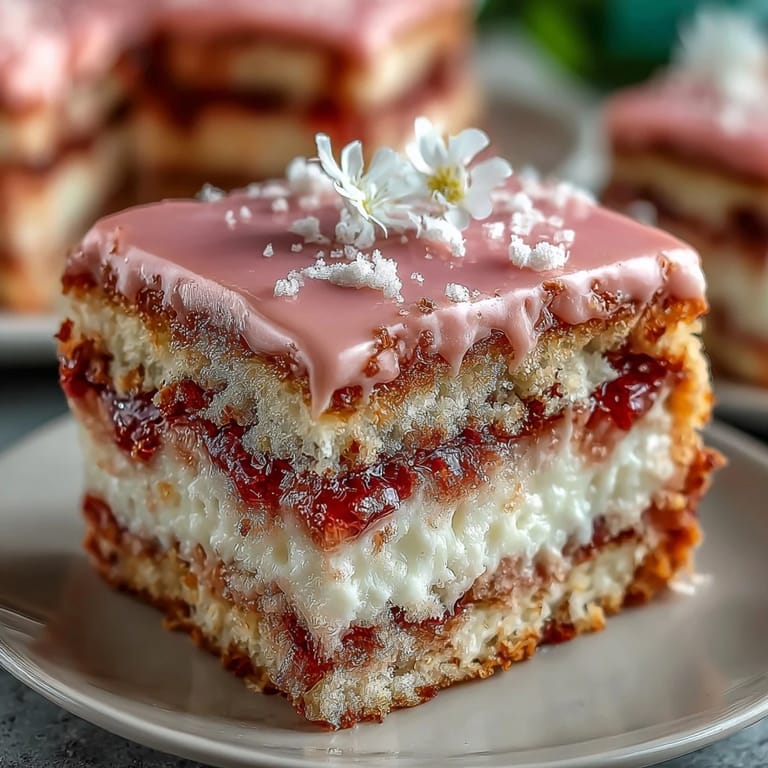 Layered pastel pink and yellow ombre cake, frosted with silky buttercream for a dreamy spring dessert.