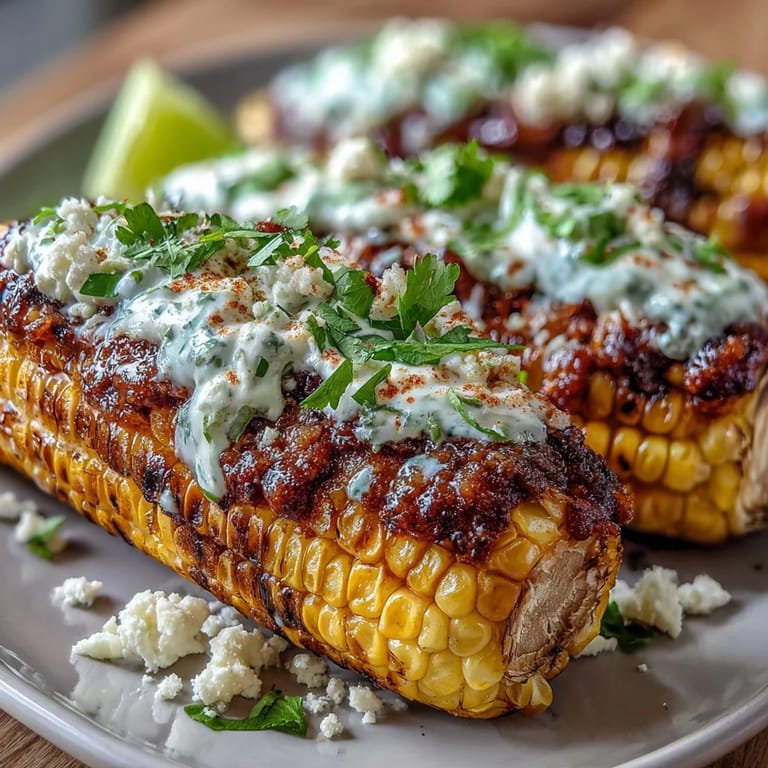 Warm Elote-Style Microwave Corn on the Cob with smoky paprika, Cotija cheese, and fresh cilantro—perfect as a quick Mexican side dish.
