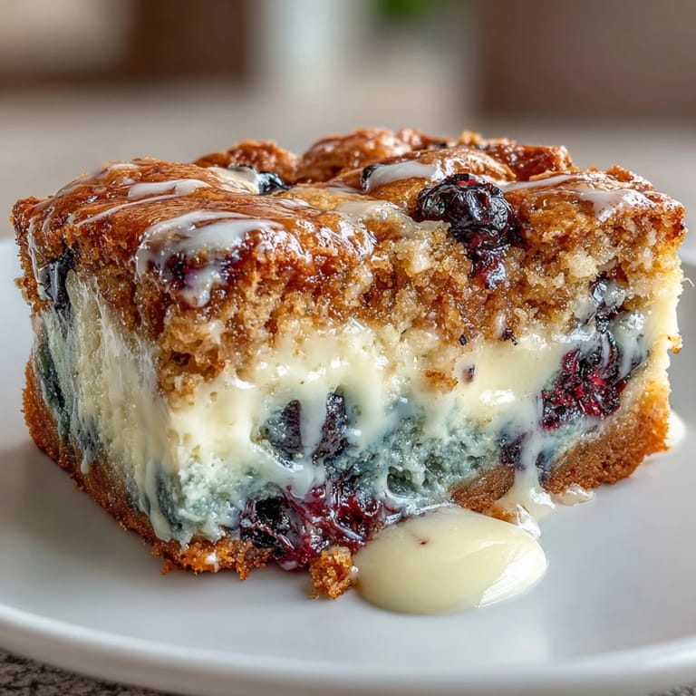 Soft, buttery blondies loaded with zesty lemon, juicy blueberries, and rich white chocolate chips, a crowd-pleasing American dessert.