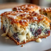 Chewy blondies bursting with fresh blueberries, lemon zest, and creamy white chocolate chunks, perfect for spring dessert tables.  