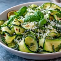 Shaved Zucchini Ribbon Salad with Lemon and Parmesan, a vibrant summer side dish.